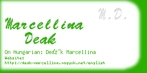 marcellina deak business card